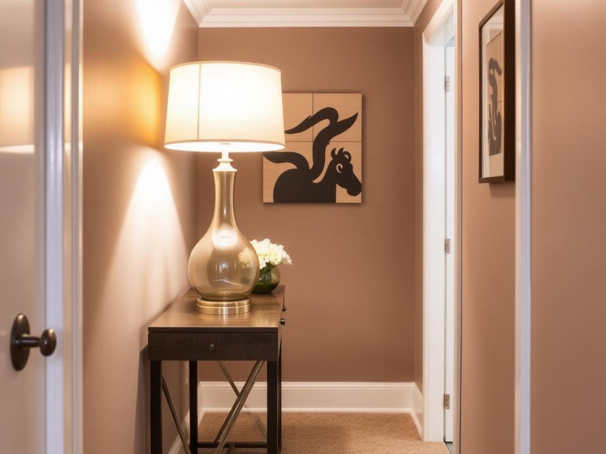 Lampshade used in a hallway